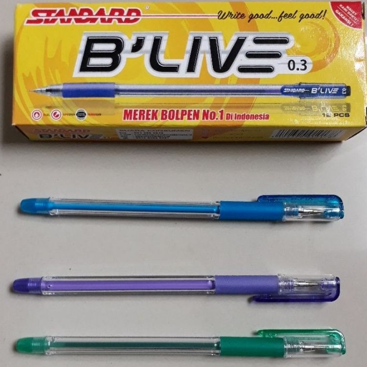 

Pulpen BLive 3 Isi 12pcs KODE W9C4