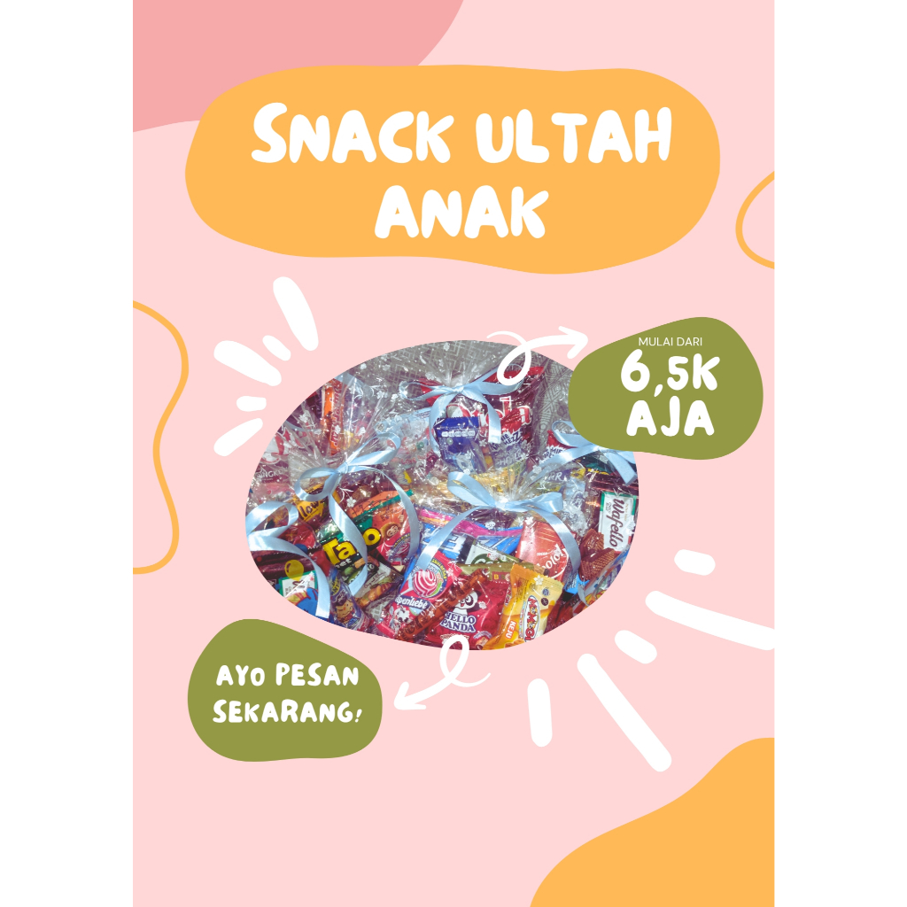 

Paket B Snack Ulltah Anak/Snack ulang tahun/Parcel ulang tahun anak/Snack lebaran