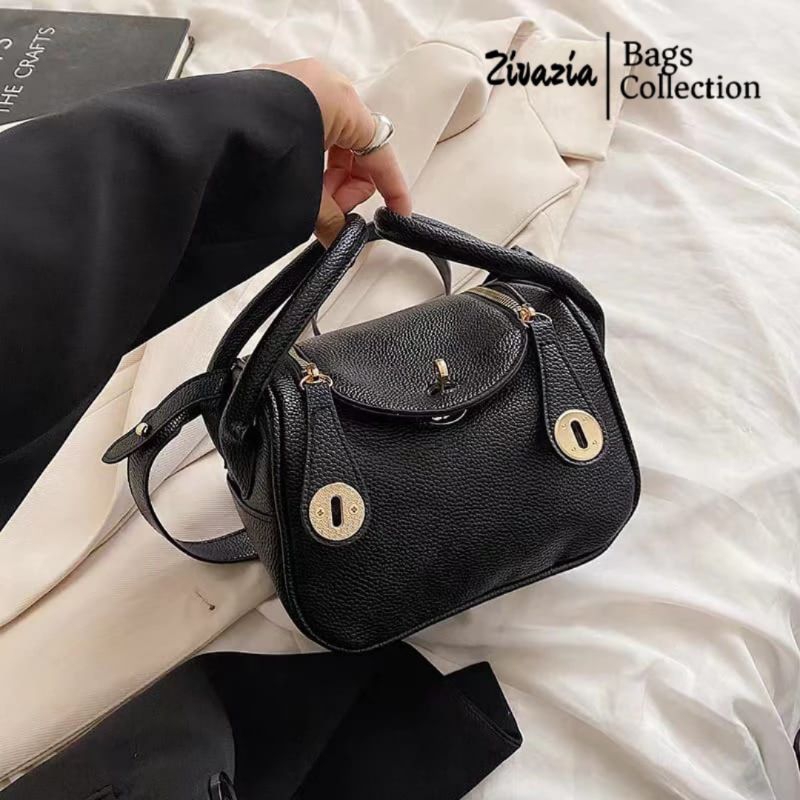 NEW ZIVAZIA - TAS SELEMPANG WANITA PAPIRUT TEKSTUR KULIT JERUK / TAS IMPORT BRANDED