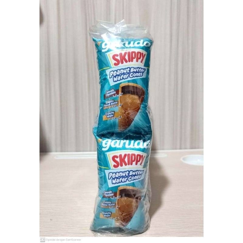 

GARUDA Skippy Peanut Butter Wafer Cones isi 20 eceran 2000