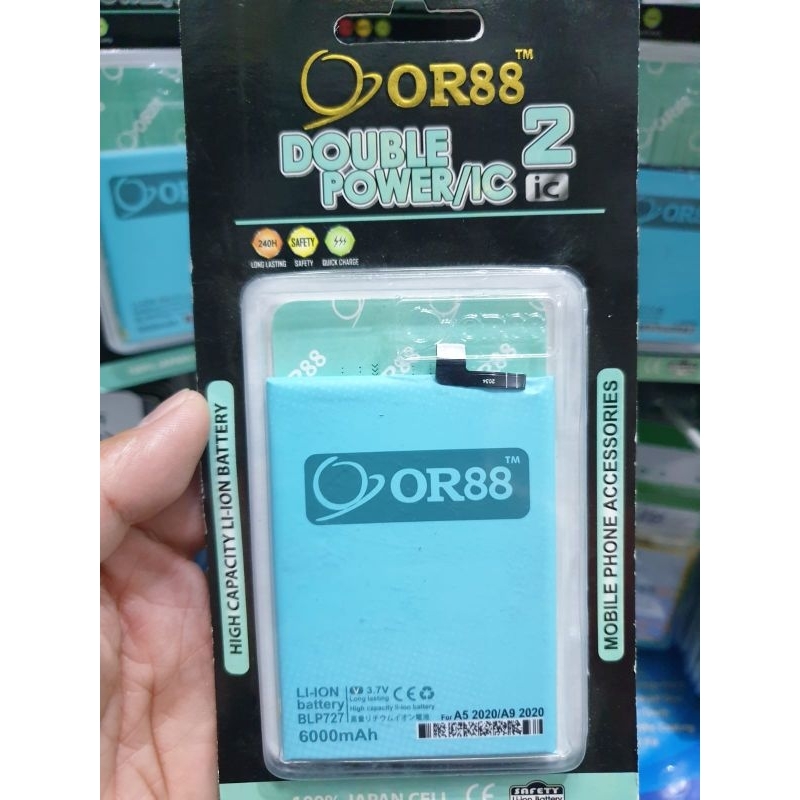 Baterai Oriens88 Double Power 2 IC OPPO A5 2020/A9 2020/BLP727