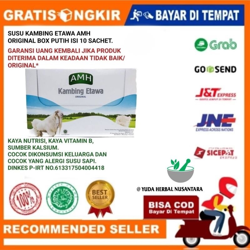 

SUSU KAMBING ETAWA AMH FULL CREAM PERBOX ISI 10 SACHET ORIGINAL