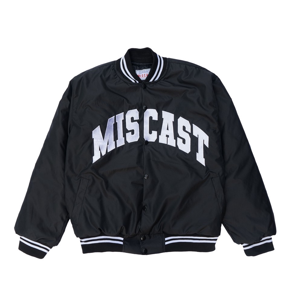 Murah Meriah Miscast Varsity Jaket Vintage Thiago Black