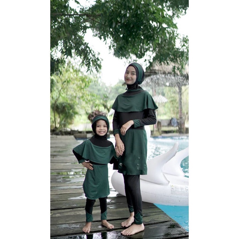 Baju renang anak muslimah model rosella anak usia 6 11hun f Z7T4
