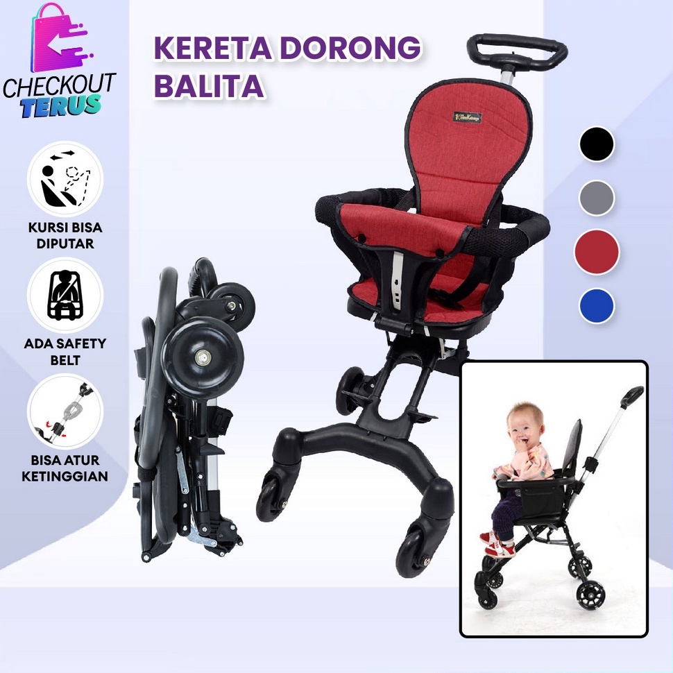 BEST SELLER CT C833 Stroller Baby Lipat Kereta Dorong Balita Two Way Travel Magic Stroller Kereta Do