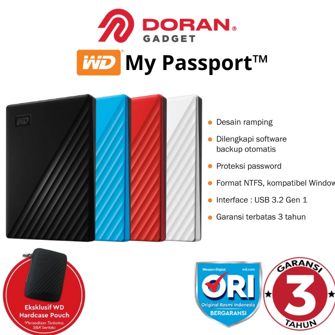 Terbaik Harddisk Hardisk Hard Disk HDD External Eksternal Portable Portabel 1TB 2TB 4TB 5TB  1 2 4 5