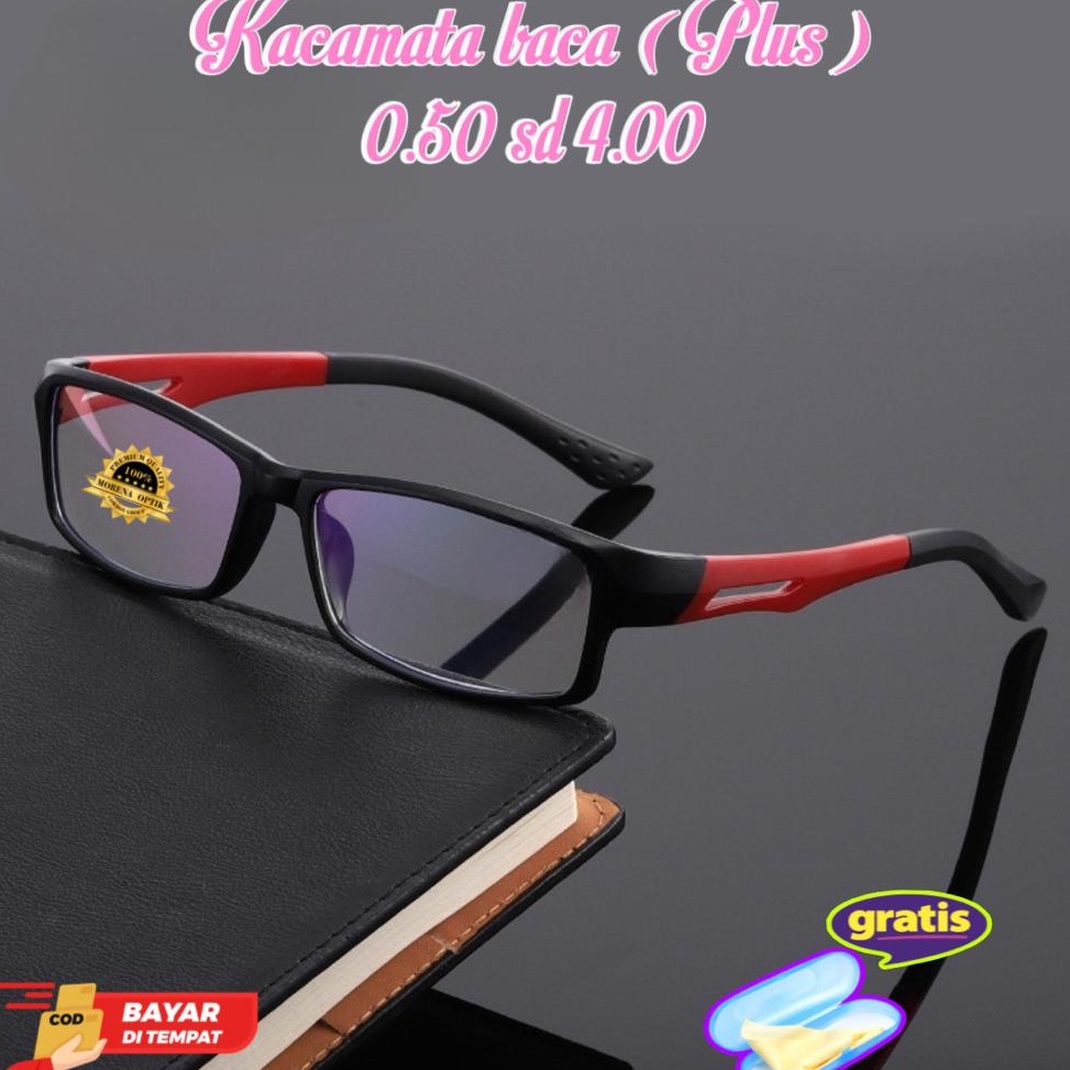 STOK TERBATAS Kacamata Baca Plus Sporty PriaTerbaru Kacamata Rabun Dekat Kacamata Sport Lensa Anti r