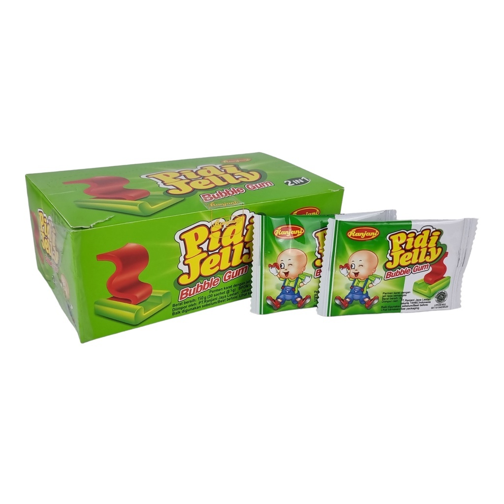 

PIDI JELLY BUBBLE GUM BOX ISI 30