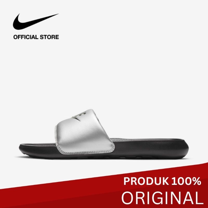 Nike Sandal Wanita Victori One - Hitam [CN9677-006] Sandal Premium Kualitas Tinggi Branded Sporty Sl
