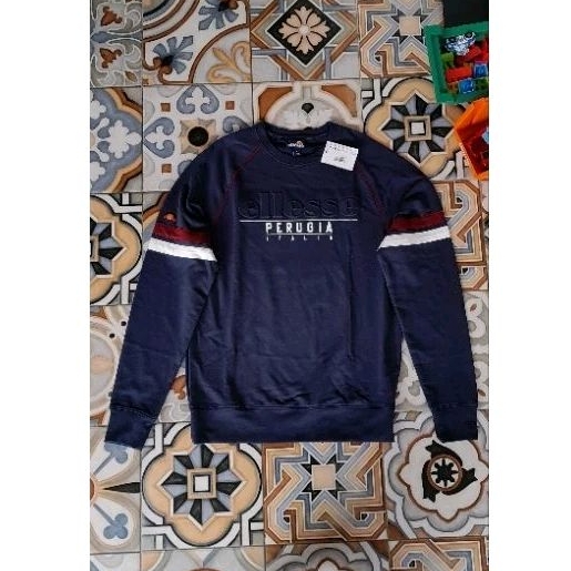 crewneck ellesse navy original