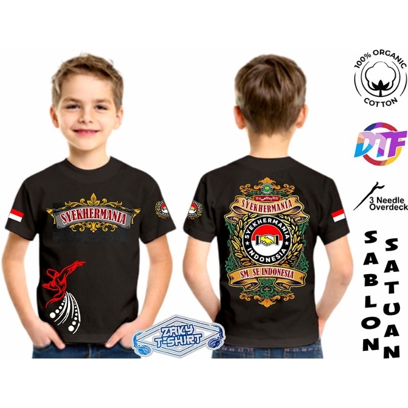 KAOS ANAK SYEKHERMANIA SANTRI BERSHOLAWAT SANTRI SEINDONESIA