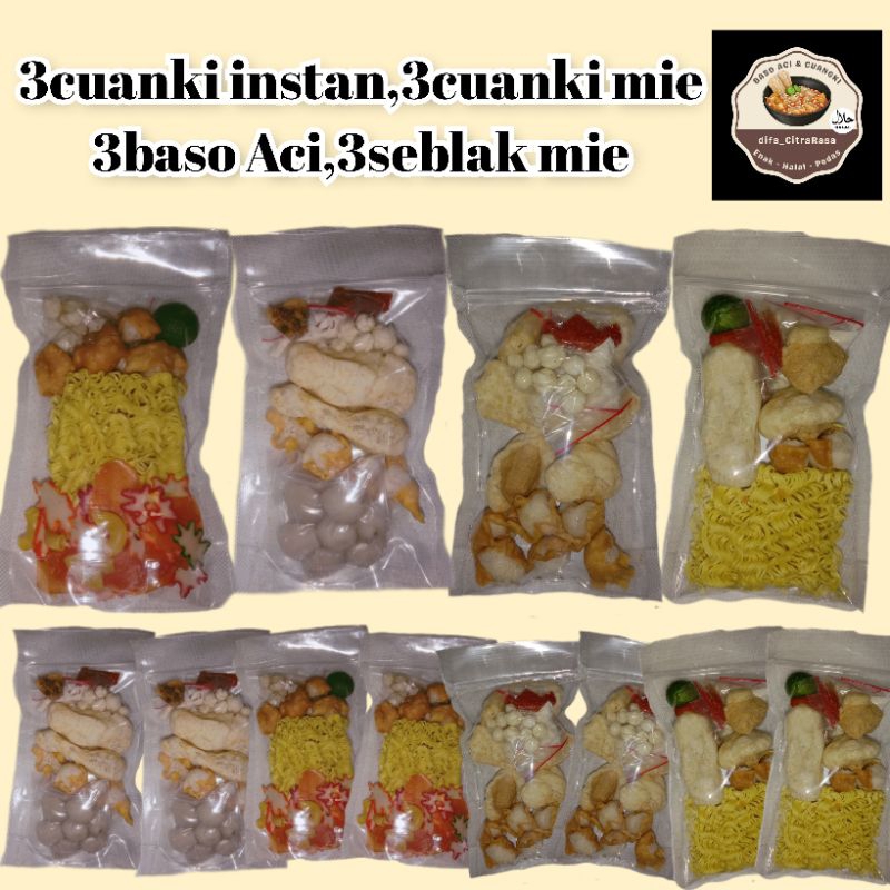 

(READY STOK) PAKET 12,3 CUANKI,3 BOCI,3 CUANKI MIE, 3 SEBLAK