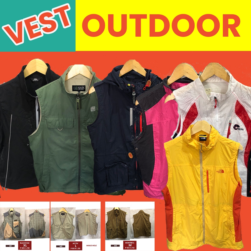 ROMPI VEST OUTDOOR COD SALE vol 5 / Autdoor / Parasut / Gunung / Banyak Saku / Ripstop / Cargo / Kar