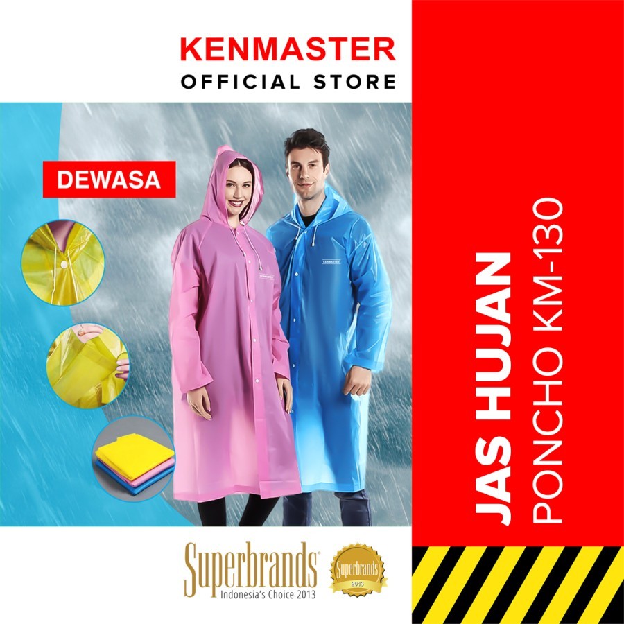 Kenmaster Jas Hujan Plastik / Jas Hujan Ponco / Jas Hujan Jumbo All Size