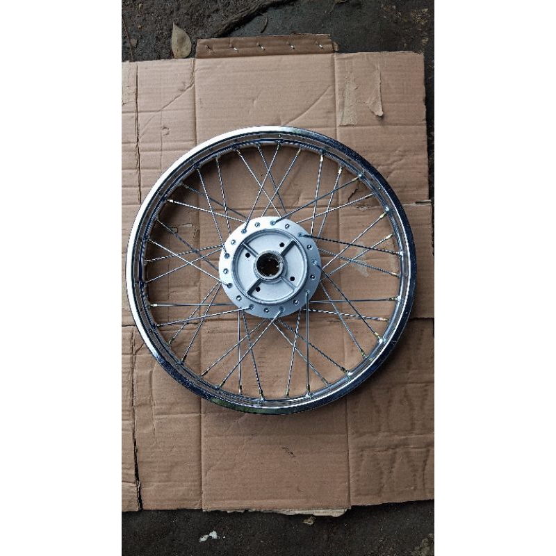 set velg bagian belakang honda win tromol baru AHM original jari jari baru cuma rim bekas