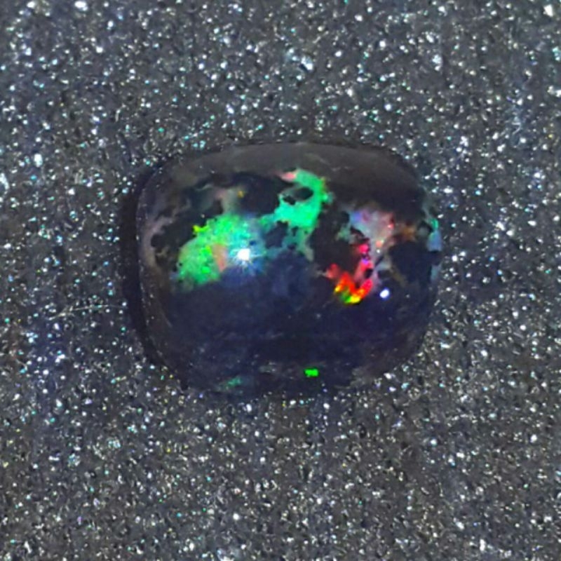 Batu Akik Black Opal Kalimaya Sempur Banten Siap Naik Ring Bahan Ranting