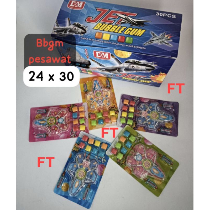 

Permen bubble gum jet 30 pcs