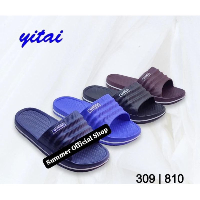 1068M - Sandal Karet Phylon Pria Dewasa Sendal Selop Cowok Flatfoarm Model Kekinian Sandal Harian Me