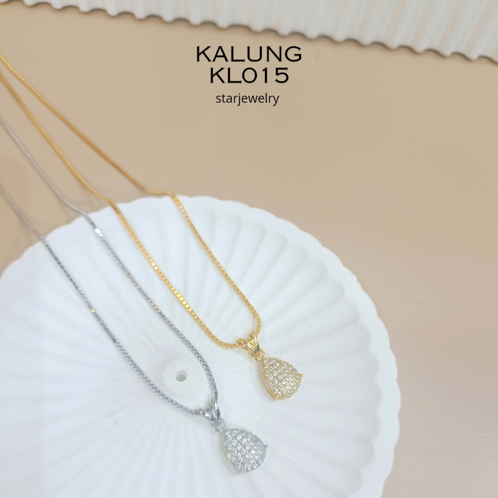 Kalung Labu Replika Emas dan Berlian Anti Karat/KL015