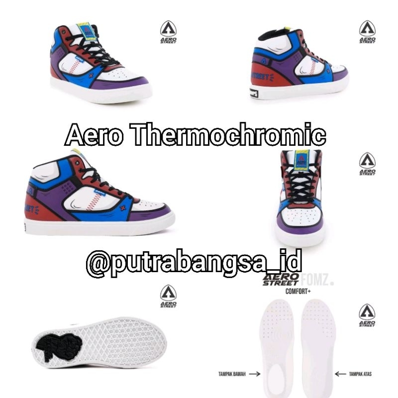 Aerostreet Hoops Thermochromic 2d High Original  || Aerostreet Tokyo Series Original || Aerostreet x
