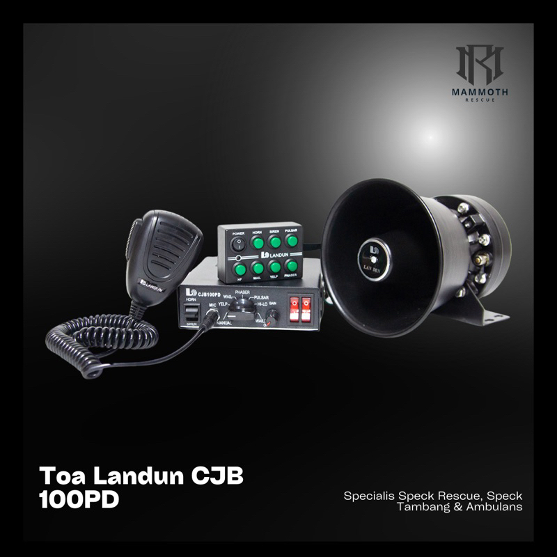 Landun sirine patwal polisi cjb 100pd