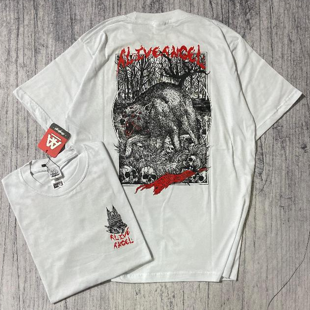 t-shirt distro pria skull scales 999 death metal undergroun satanik art dark angel greek statue / ba