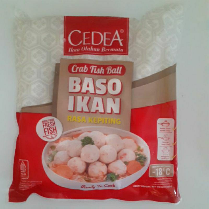 

CEDEA BAKSO IKAN KEPITING / CRAB FISH BALL 500G