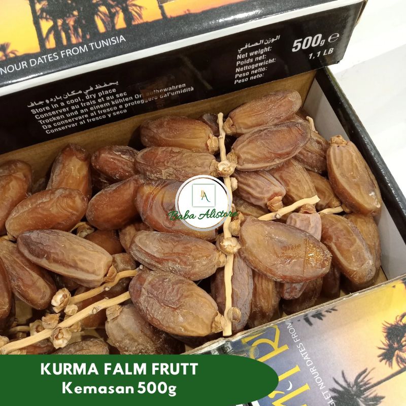 

BabaAli - Kurma Falm Frutt From Tunisia 500 Gr/Kurma Falm Deglet Nour