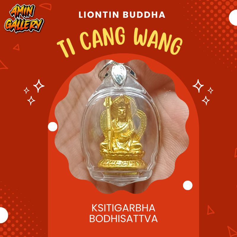 Liontin Buddha Kalung Buddha Ti Cang Wang Ksitigarbha Bodhisattva
