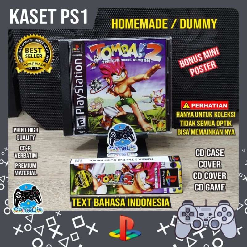 PS1 Kaset TOMBA 2 || High Quality