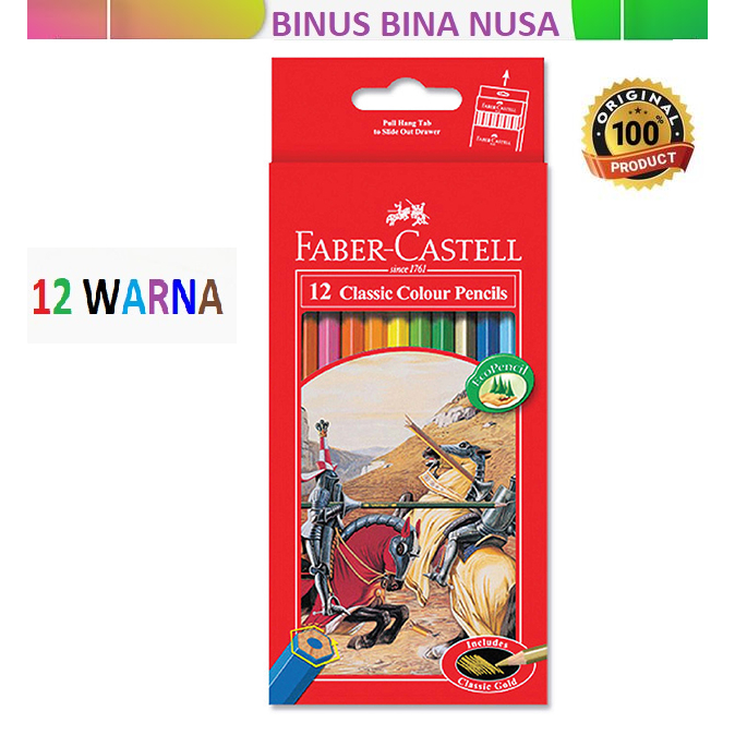 

Pensil Warna 12 Warna Faber Castell Panjang