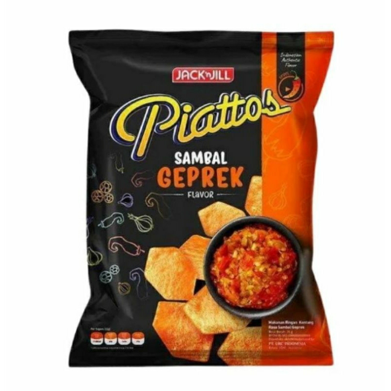 

Piattos rasa sambal geprek 68g