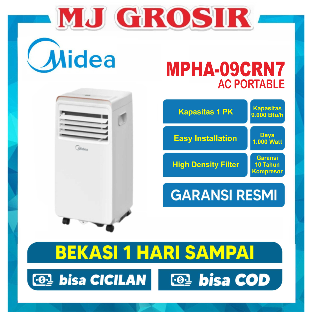 AC MIDEA MPHA 09 CRN7 1 PK LOW WATT AC PORTABLE