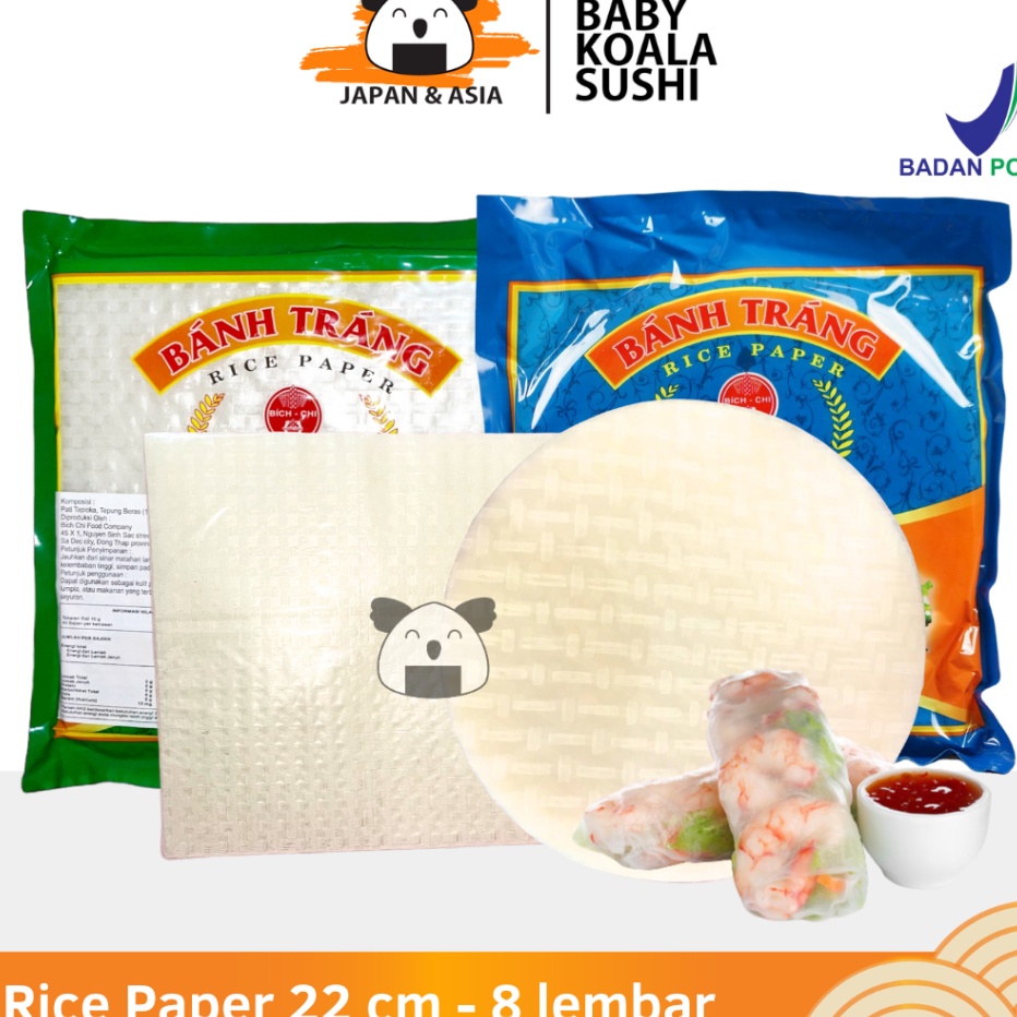 

77 BANH TRANG Vietnam Rice Paper 22 cm 8 s Kulit Lumpia Springroll Import