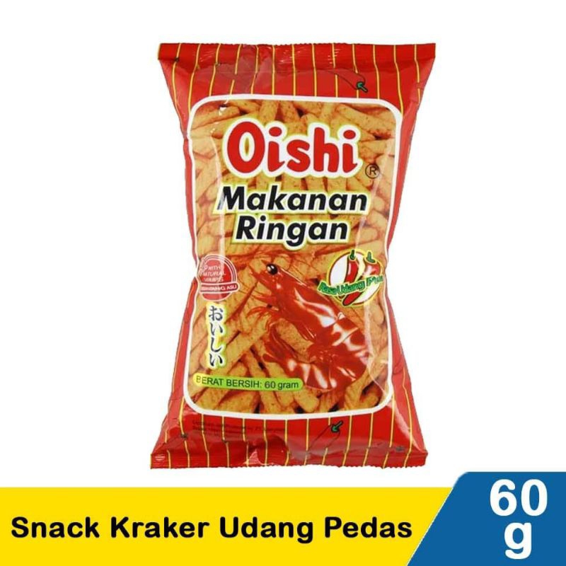 

Oishi Snack Udang Pedas 60gr