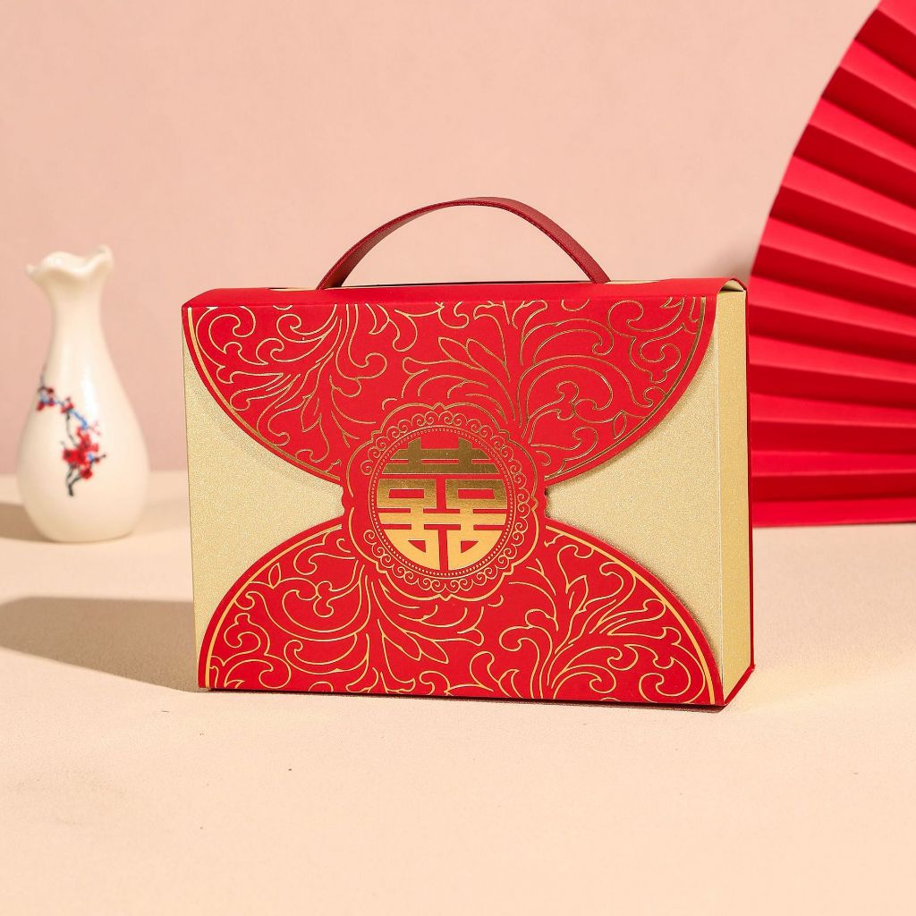 

Envelope Box Wedding Engagement Chinese Bag - Tas Kardus Hampers Tunangan