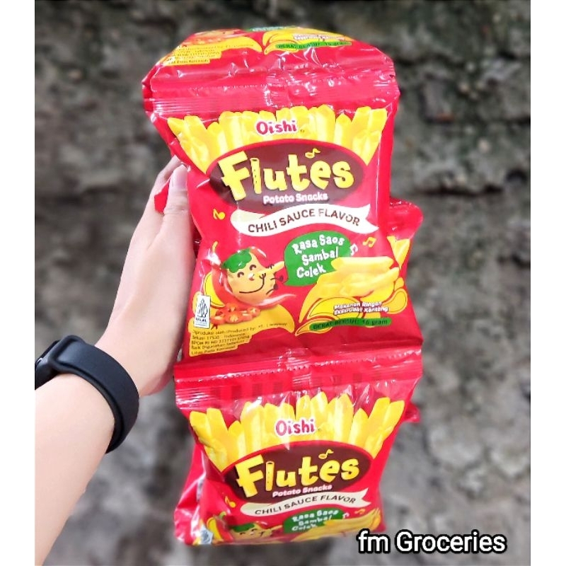 

Oishi Flutes Potato Snack isi 5 pack