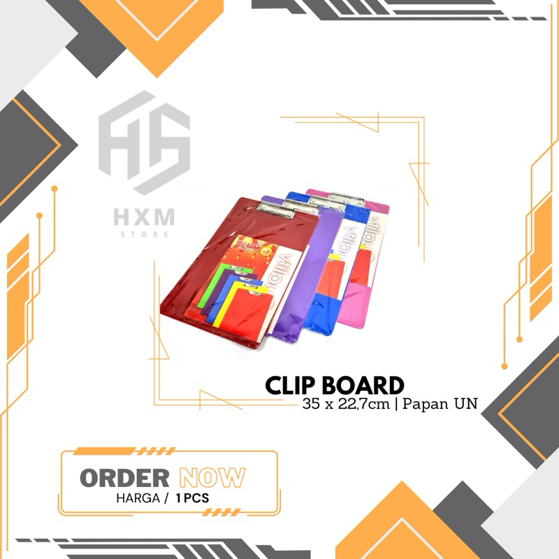 

Clip Board / Papan Ujian F4 [1 Pcs]