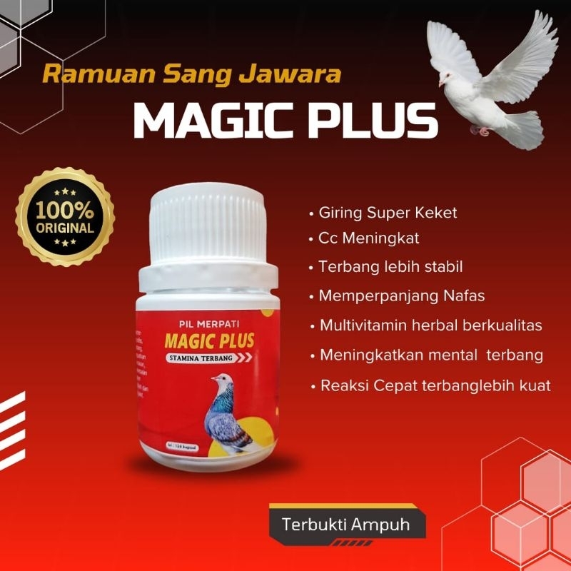 Jamu giring merpati " MAGIC PLUS" Pasti giring keras