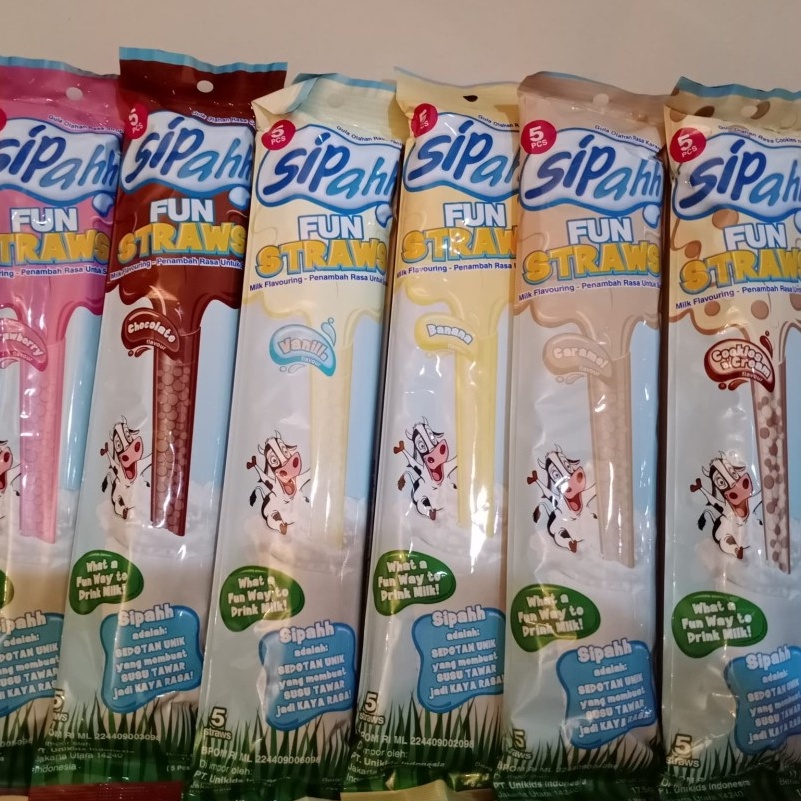 

D2289 Sedotan Sipahh Fun Straws Sedotan Rasa isi 5