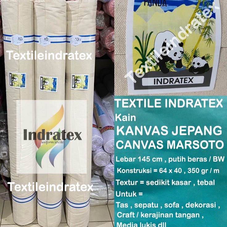 D2289  per setengah meter  kain KANVAS JEPANG CANVAS TEBAL MARSOTO lebar 145 cm meteran bahan alas k