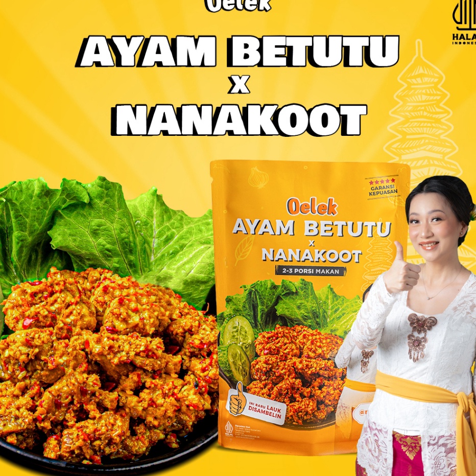 

COD NEWPRODUCT Oelek Ayam Betutu x Nanakoot Lauk Ayam Betutu Lauk Siap Saji