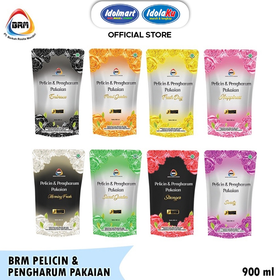 Lagi Promo IDOLMART BRM Pelicin  Pengharum Pakaian Refill 9 ml Pewangi Loundry Original