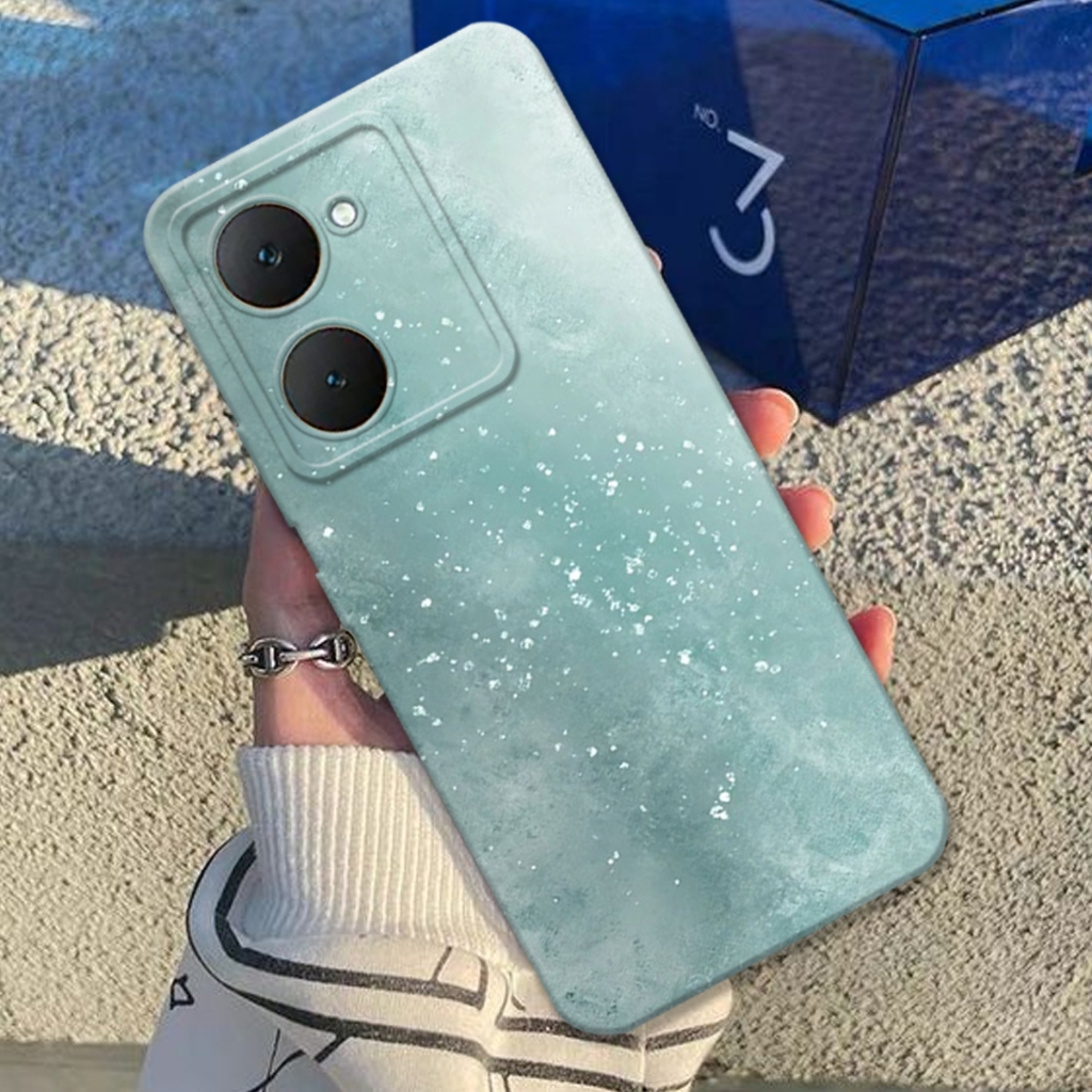 (FA-01) VIVO Y03 Procamera Case New rainbow blue (type lain via chat)