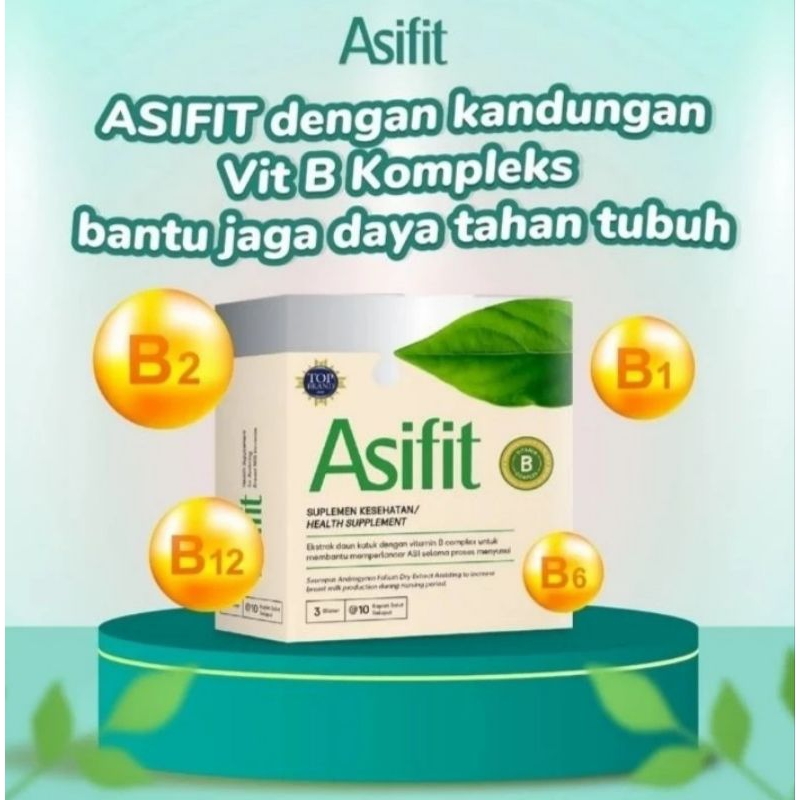 ASIFIT Pelancar ASI dengan Vitamin B Complex - EXP Des 2026