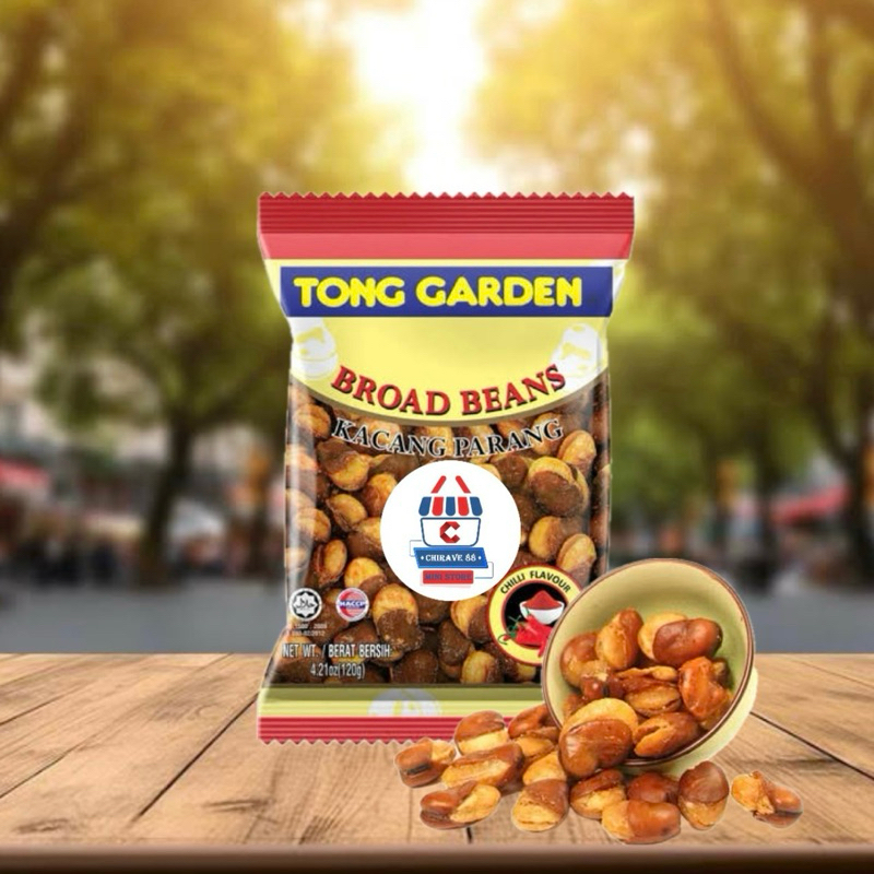 

Tong Garden Broad Beans Chilli Flavour Kacang Parang - Kacang Koro Rasa Pedas 120g