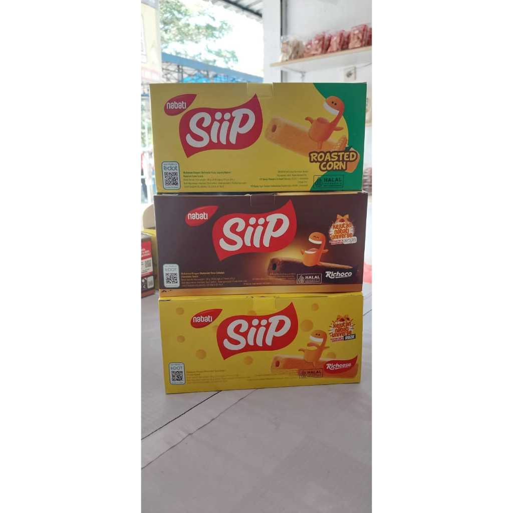 

SIIP Nabati Varian Richoco, Roasted Corn, & Richeese 1 Box/Pack 20 x 4Gr