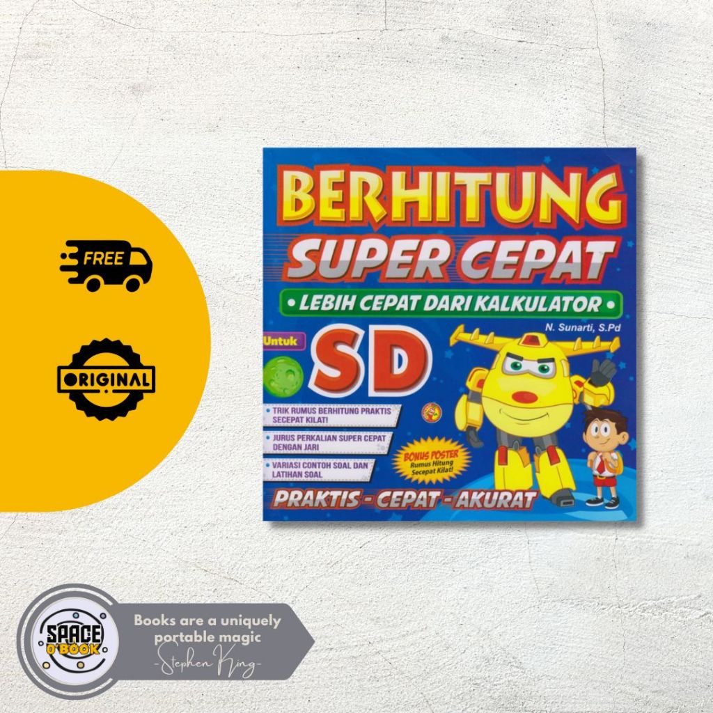 

Buku Berhitung / Matematika untuk Anak | Berhitung Super Cepat Lebih Cepat dari Kalkulator - Matematika Genius Perkalian & Pembagian - Masterkid Jago Penjumlahan - Paket Pintar Super Lengkap Pelajaran TK