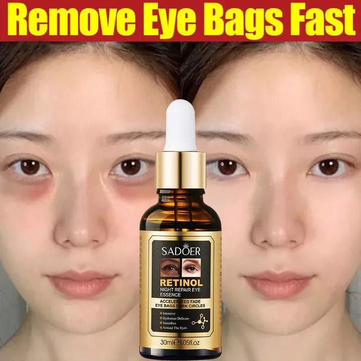 SADOER Retinol Luxurious Eye Essence Anti-Aging - Serum Penghilang Kerutan Di Area Mata - Perawatan Kantung Mata