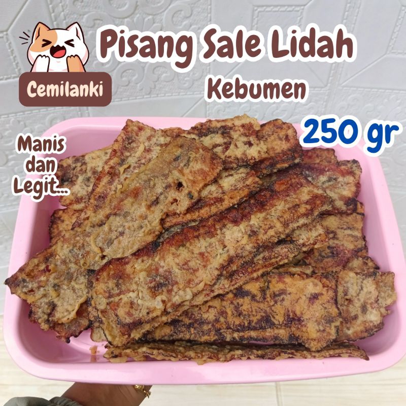 

sale pisang lidah kebumen 250 gr manis legit